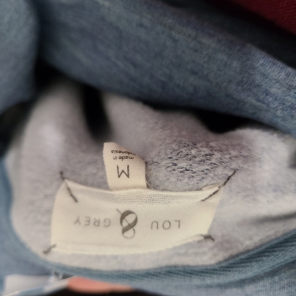 Lou & Grey Cowl Neck Marled Sweater Fleece Lined M - Picture 3 of 8
